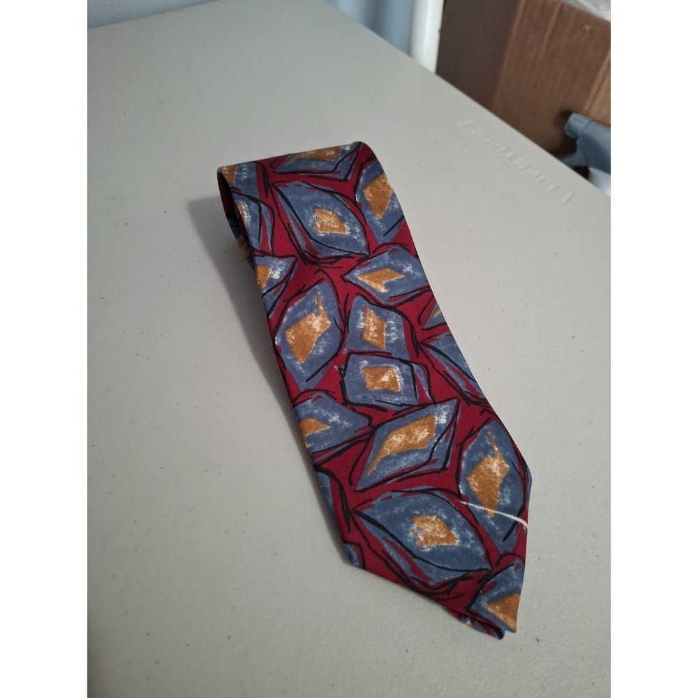 Christian Dior Red, Blue And Gold‎ Necktie